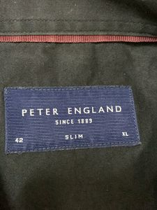 Peter England 42slim Fit Xl Dark Black