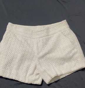 White Lace Shorts