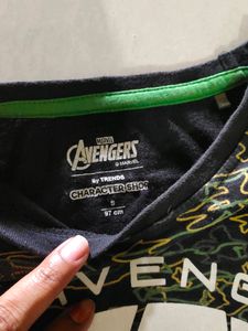 Avengers Marval Black Tshirt