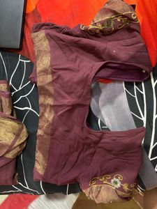 Embroidered saree