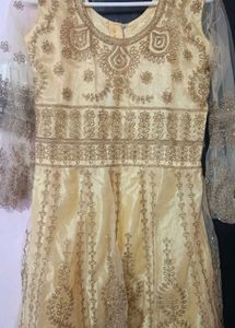New Grand Gold Embroidery Sharara Set