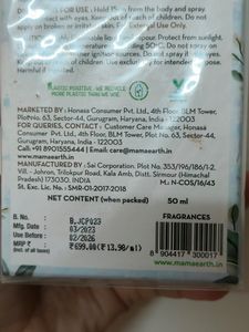 Mamaearth Aqua Perfume 50ml Sealed Pack Bottle