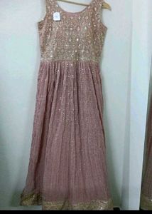 SEQUINS WORKED WEDDING GOWN WITH DUPATTA