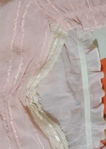 Baby Pink Ruffle coquette Doll Top