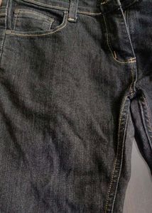 Classic Black Denim Capri