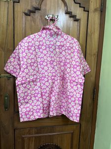 Boxy Floral Print Shirt