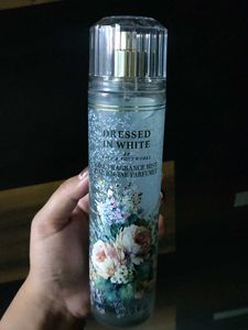 Bbw Dressed In White Body Mist