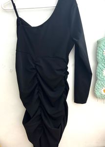 Ketch Black Bodycon Dress | Size Xl