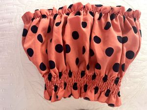 Polka Dot Retro Tube Top