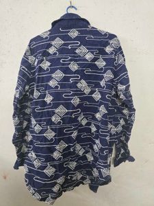 Patterned Button-Down Shirt