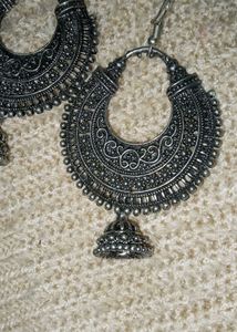 OxidisedJhumka Earrings