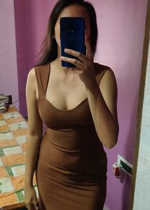 Caramel Bodycon Dress