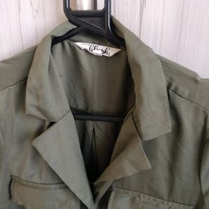 Blush Jumpsuit With Drawstring And Pockets