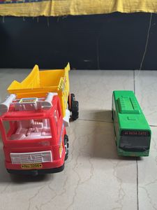 Toy Truck & Bus Set
