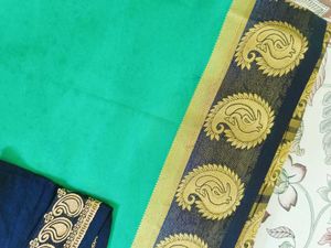 Beautiful Cotton Saree With Blouse 💫