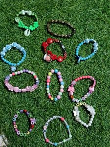 Colorful Beaded Bracelet Collection.