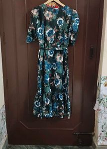 Dark Green Mosaic Dress