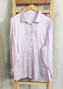 Elegant Lilac Shirt Size-44-46-Length-28 Inch