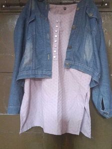 Denim Jacket with Kurta