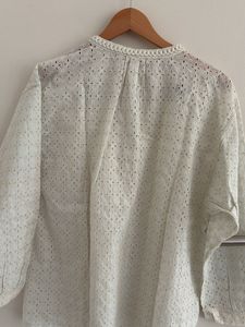 Zara Eyelet Blouse