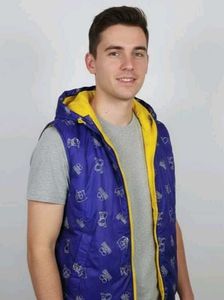 Double Sided Jacket, Yellow and Blue (Pin&amp;Fit)