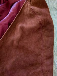 ✨Vintage Suede and Satin Halter Top✨