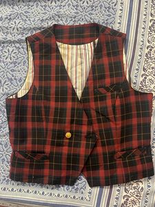 Vintage Plaid Vest