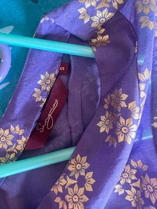 Purple Asymmetrical Kurta