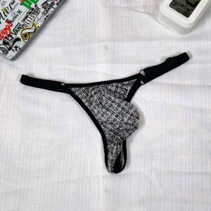 Mens Patterned Thong.
