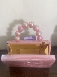 Clarabae Pink Marble Clutch