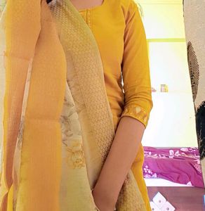 Elegant Mustard Salwar Kameez