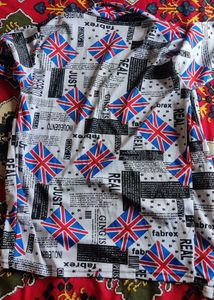 Unique Graphic Print Jacket