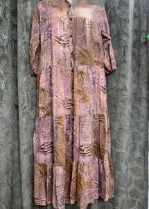 Patterned Midi Dress