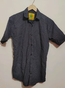 Black ⚫ Printed Shirt For Boy Or Men 38 Chest