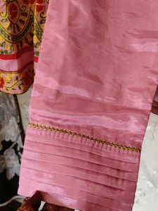 Embroidered Pink Kurta