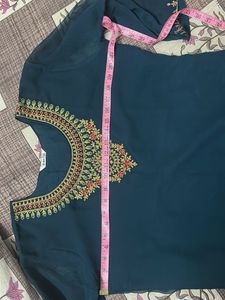 Women Georgette Kurta With Plazzo