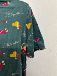 Funky Graphic Tee With Hood