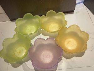 Flower Shaped Fruit Bowls - Set Of 5