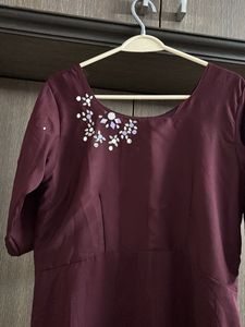 Elegant Maroon gown