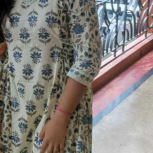 Jaipuri Print Naira Cut Kurta Pant Set Women