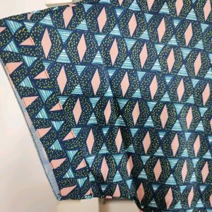 Drop Shoulder Geometric Print Top