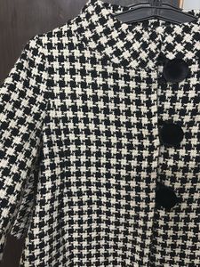 Houndstooth Cropped Jacket