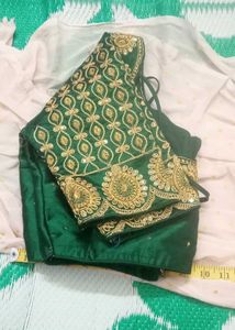 Green Embroidered Blouse