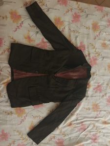 Women Brown Blazer Jacket