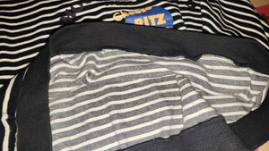Black &amp; White Zig-zag Crop Top