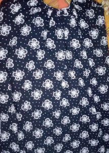 Navy Blue Sleeve Less Nighty