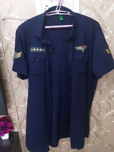 Stylish Navy Blue Shirt/Tshirt