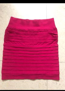 Pink Skirt Stretchable