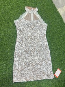 Sexy White Lace Party Dress - XS