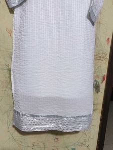 White Embroidered Beautiful Kurti
